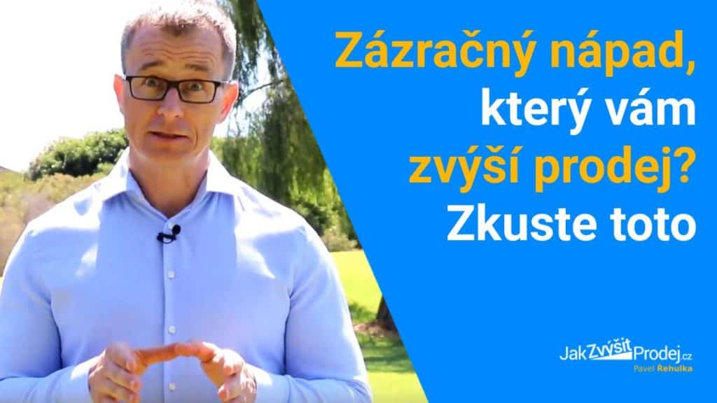 Video: Hledáte zázračnou prodejní metodu? Tento postup vám přivede zákazníků mnohem víc 18